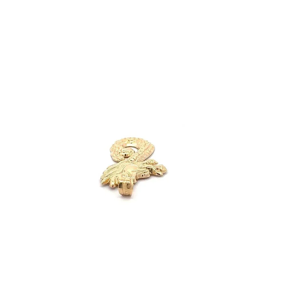 18K Gold Pendant Lucky Dragon 1.31 grams - Picture 10 of 11